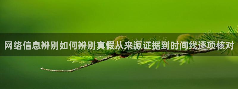 91吃瓜入口页面:网络信息辨别如何辨别真假从来源证据到时间线逐项核对